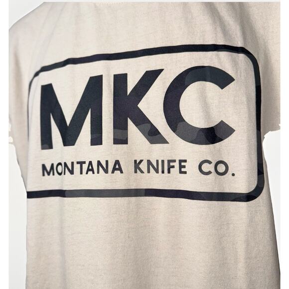 Lot Of 2 NEW Montana Knife Company T-Shirts Mens Medium Bone Black Short Sleeve - Picture 2 of 11